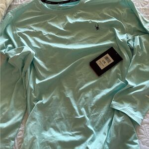 Men's Aqua Long Sleeve Tee